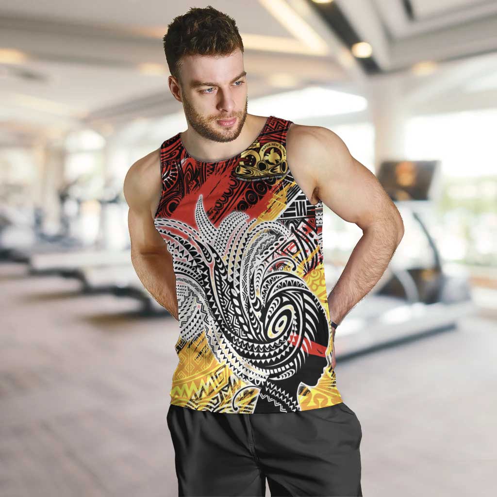 Papua New Guinea 50th Independence Day Men Tank Top Celebrate Our History, Inspire Our Future DT02 Art - Polynesian Pride