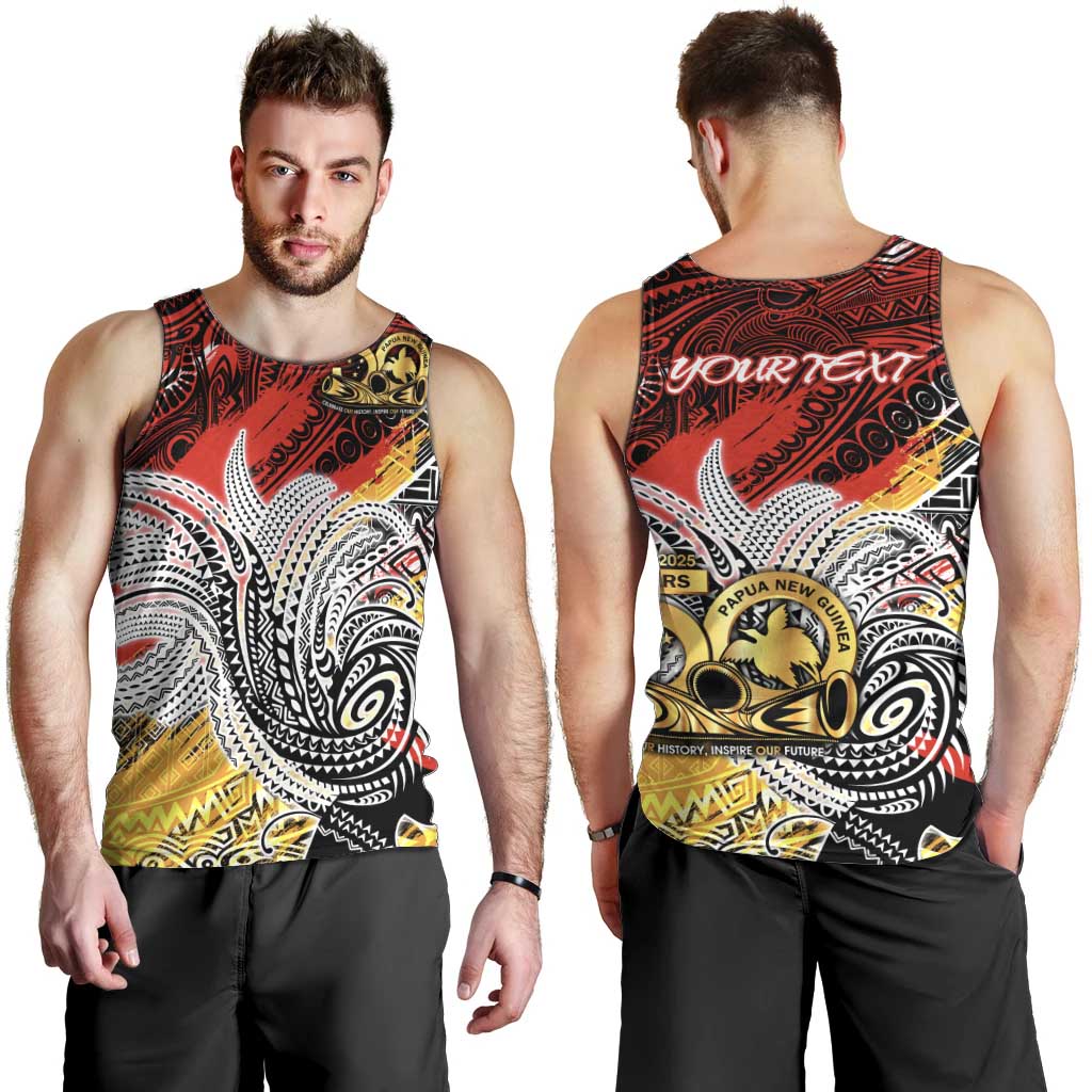 Papua New Guinea 50th Independence Day Men Tank Top Celebrate Our History, Inspire Our Future DT02 - Polynesian Pride