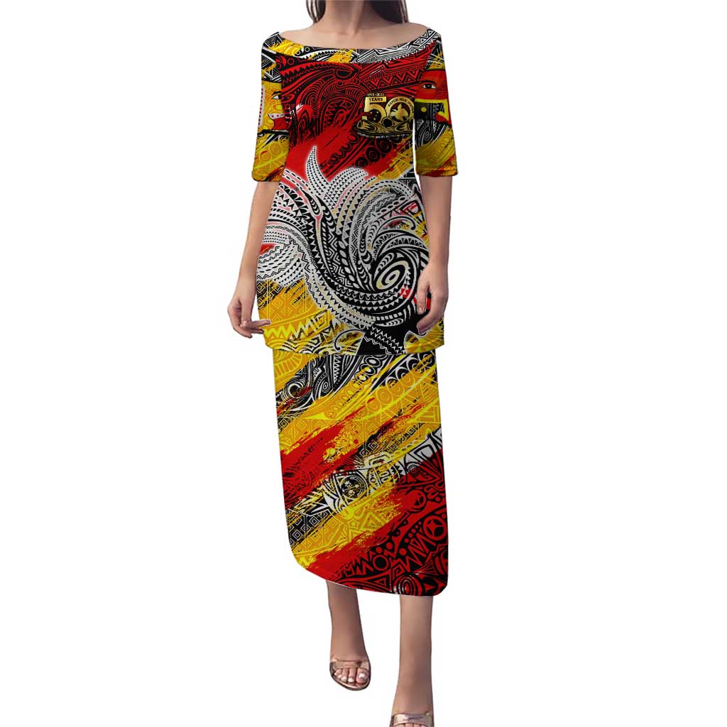 Papua New Guinea 50th Independence Day Puletasi Celebrate Our History, Inspire Our Future DT02 Long Dress Art - Polynesian Pride