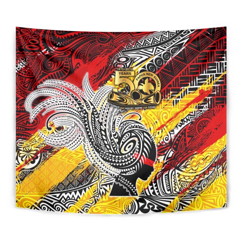Papua New Guinea 50th Independence Day Tapestry Celebrate Our History, Inspire Our Future