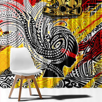 Papua New Guinea 50th Independence Day Window Curtain Celebrate Our History, Inspire Our Future