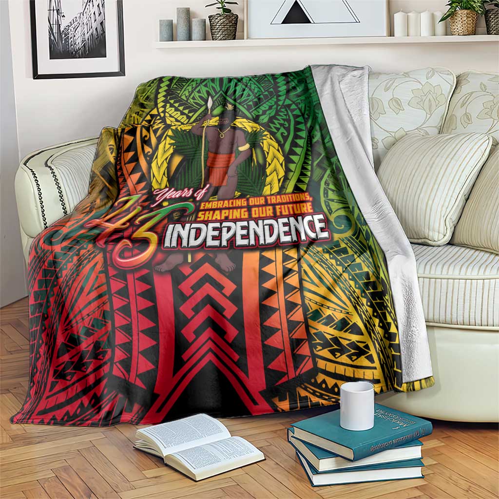 Vanuatu 45th Independence Anniversary Blanket Embracing Our Traditions Shaping Our Future