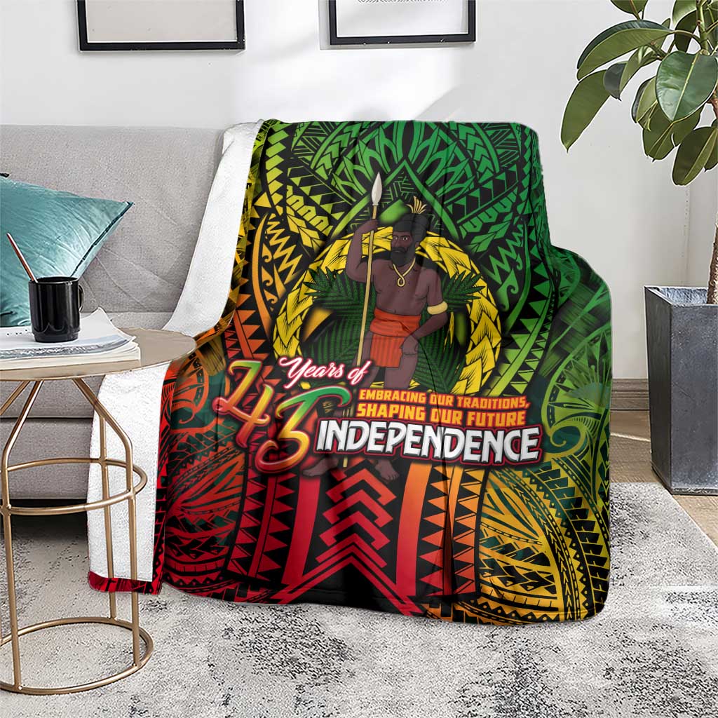 Vanuatu 45th Independence Anniversary Blanket Embracing Our Traditions Shaping Our Future
