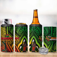 Vanuatu 45th Independence Anniversary 4 in 1 Can Cooler Tumbler Embracing Our Traditions Shaping Our Future DT02 - Polynesian Pride