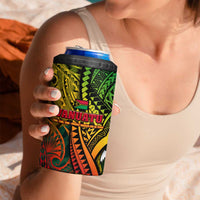 Vanuatu 45th Independence Anniversary 4 in 1 Can Cooler Tumbler Embracing Our Traditions Shaping Our Future DT02 - Polynesian Pride