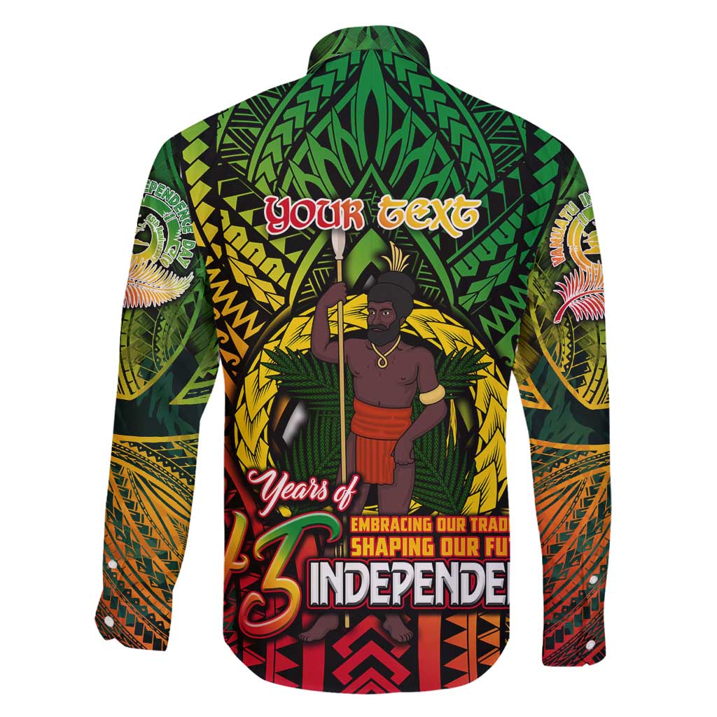 Vanuatu 45th Independence Anniversary Family Matching Off Shoulder Maxi Dress and Hawaiian Shirt Embracing Our Traditions Shaping Our Future