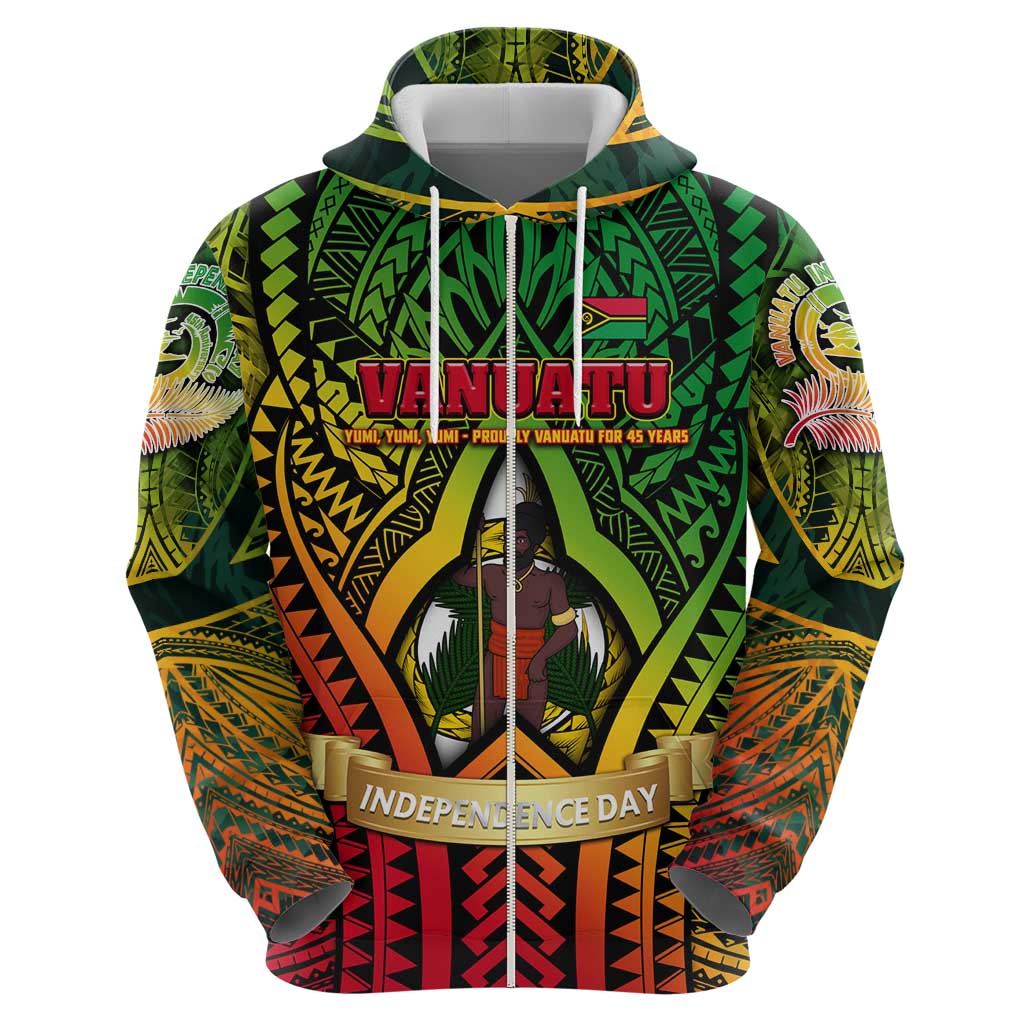 Vanuatu 45th Independence Anniversary Hoodie Embracing Our Traditions Shaping Our Future