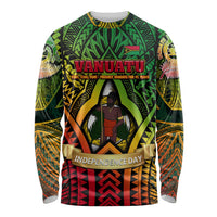 Vanuatu 45th Independence Anniversary Long Sleeve Shirt Embracing Our Traditions Shaping Our Future DT02 Unisex Art - Polynesian Pride