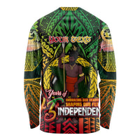 Vanuatu 45th Independence Anniversary Long Sleeve Shirt Embracing Our Traditions Shaping Our Future DT02 - Polynesian Pride