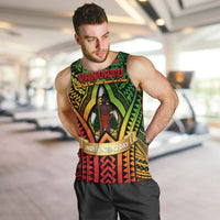 Vanuatu 45th Independence Anniversary Men Tank Top Embracing Our Traditions Shaping Our Future DT02 Art - Polynesian Pride