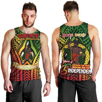 Vanuatu 45th Independence Anniversary Men Tank Top Embracing Our Traditions Shaping Our Future DT02 - Polynesian Pride