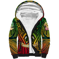 Vanuatu 45th Independence Anniversary Sherpa Hoodie Embracing Our Traditions Shaping Our Future DT02 Unisex Art - Polynesian Pride
