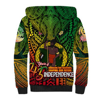 Vanuatu 45th Independence Anniversary Sherpa Hoodie Embracing Our Traditions Shaping Our Future DT02 - Polynesian Pride