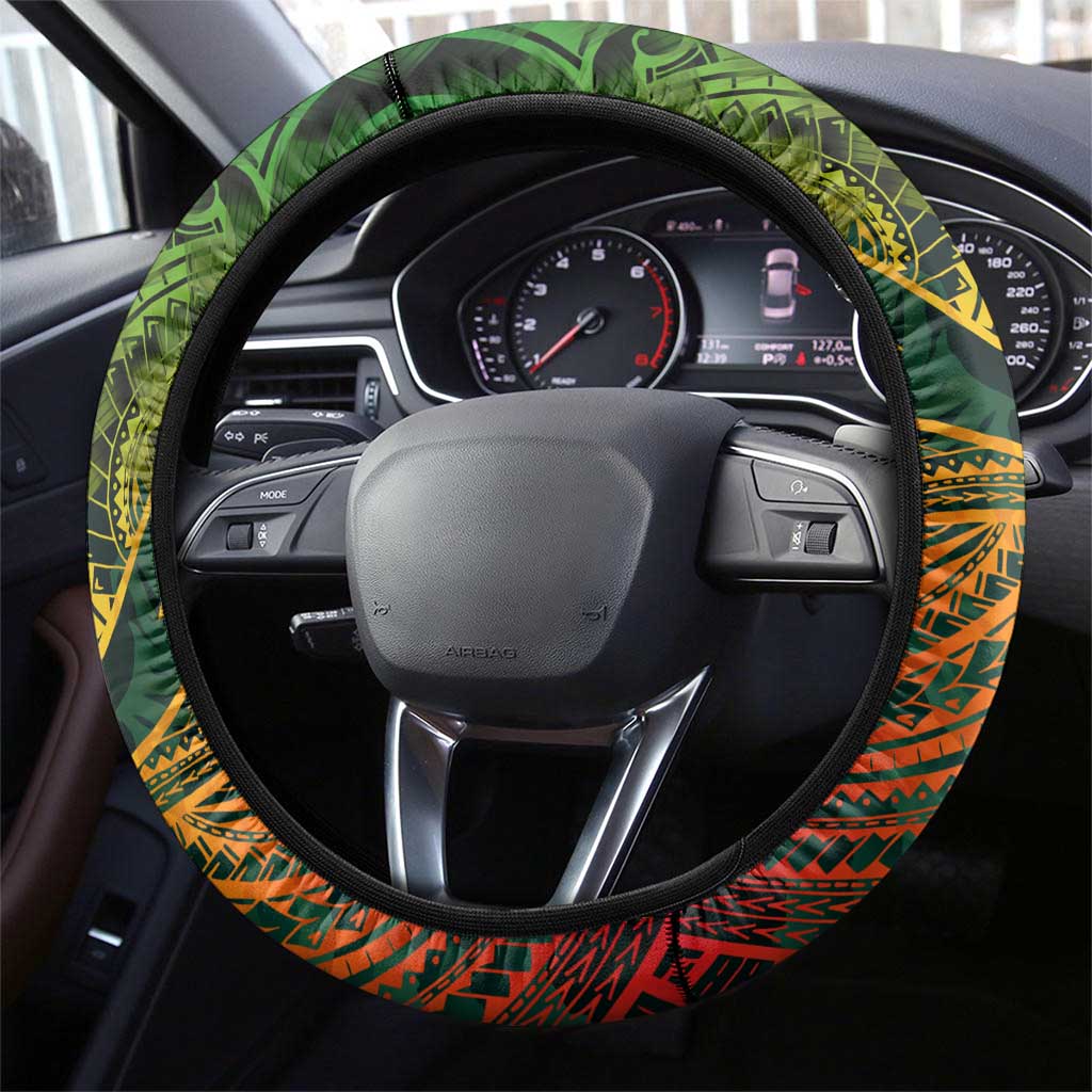 Vanuatu 45th Independence Anniversary Steering Wheel Cover Embracing Our Traditions Shaping Our Future DT02 - Polynesian Pride