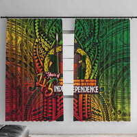 Vanuatu 45th Independence Anniversary Window Curtain Embracing Our Traditions Shaping Our Future