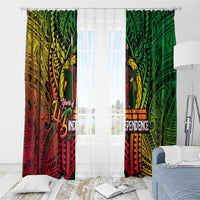 Vanuatu 45th Independence Anniversary Window Curtain Embracing Our Traditions Shaping Our Future