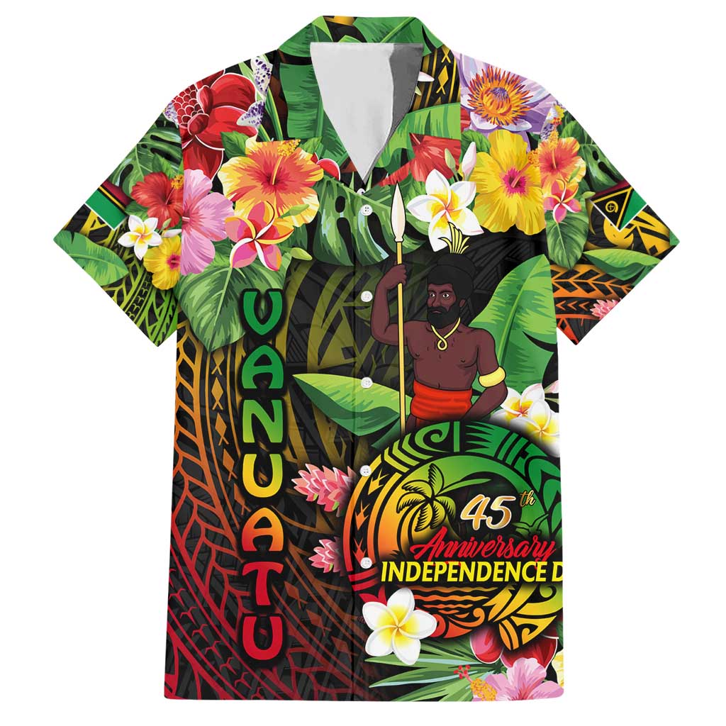 45th Anniversary of Freedom Vanuatu Hawaiian Shirt Island Pride Cultural Power Pacific Unity