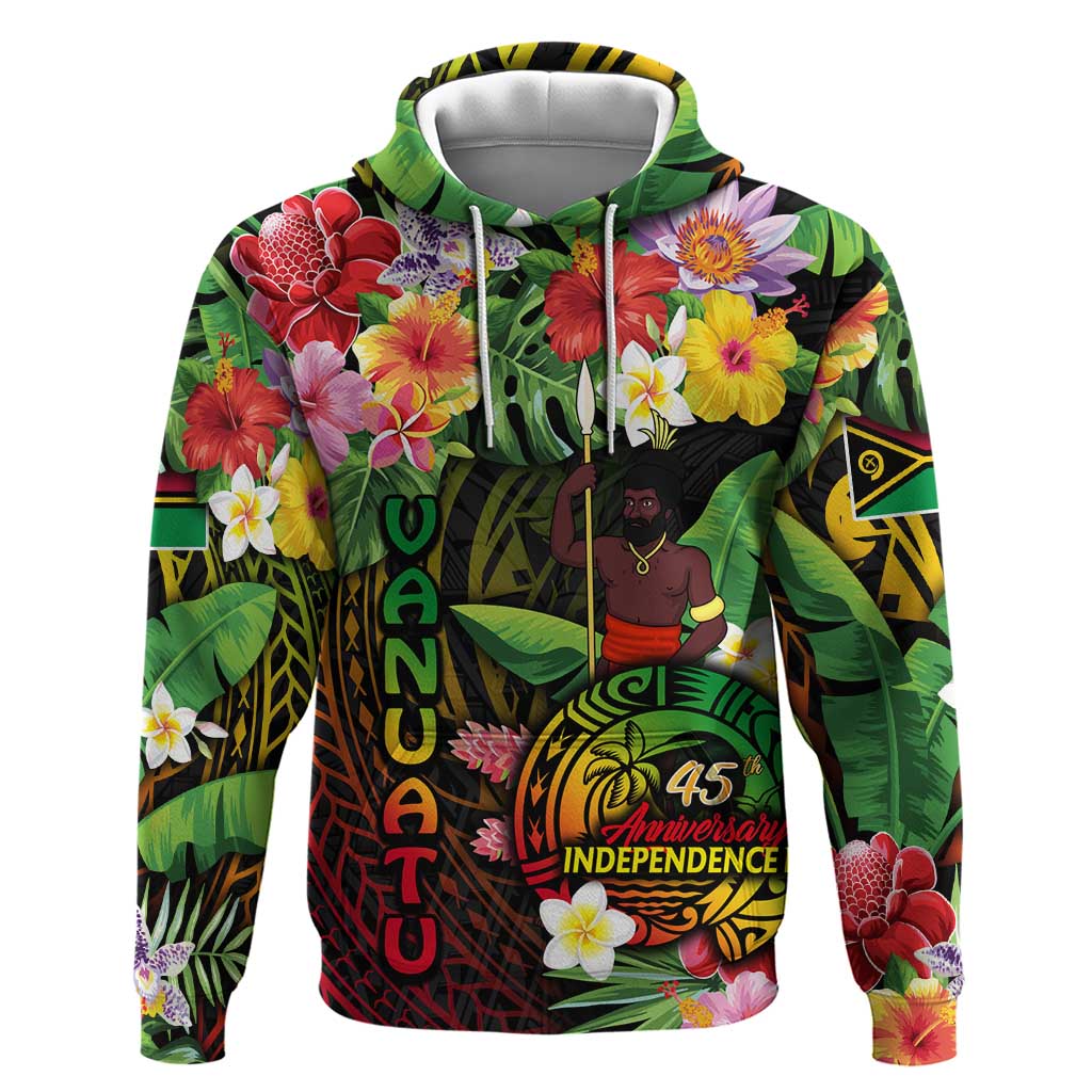 45th Anniversary of Freedom Vanuatu Hoodie Island Pride Cultural Power Pacific Unity
