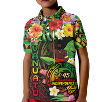 45th Anniversary of Freedom Vanuatu Kid Polo Shirt Island Pride Cultural Power Pacific Unity