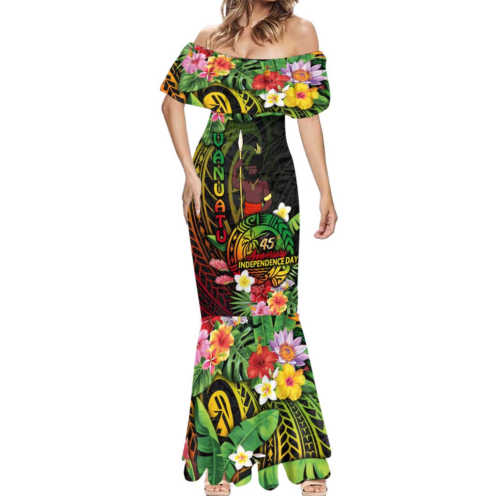 45th Anniversary of Freedom Vanuatu Mermaid Dress Island Pride Cultural Power Pacific Unity