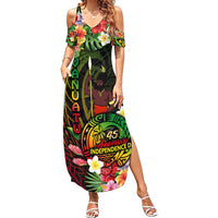 45th Anniversary of Freedom Vanuatu Summer Maxi Dress Island Pride Cultural Power Pacific Unity