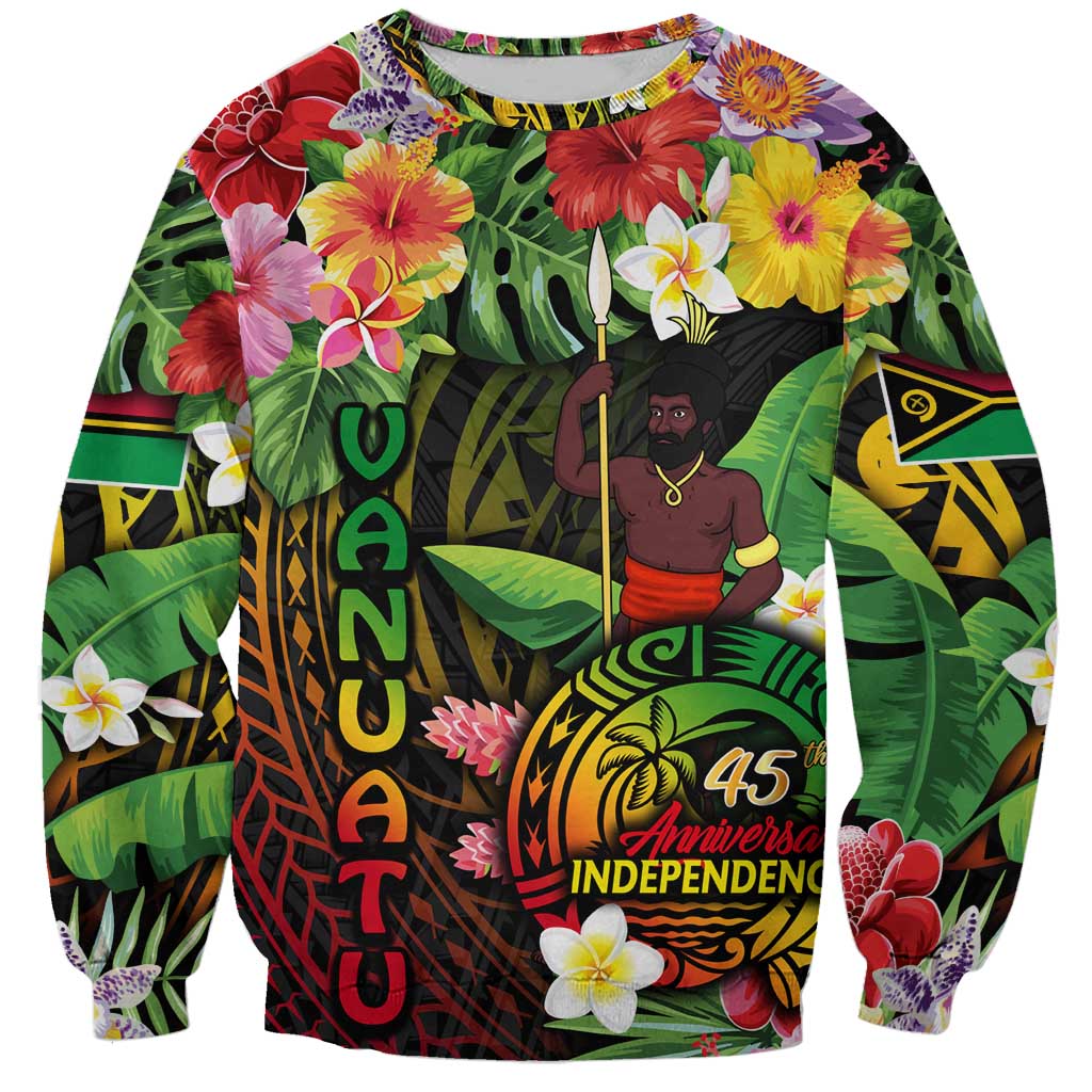 45th Anniversary of Freedom Vanuatu Sweatshirt Island Pride Cultural Power Pacific Unity