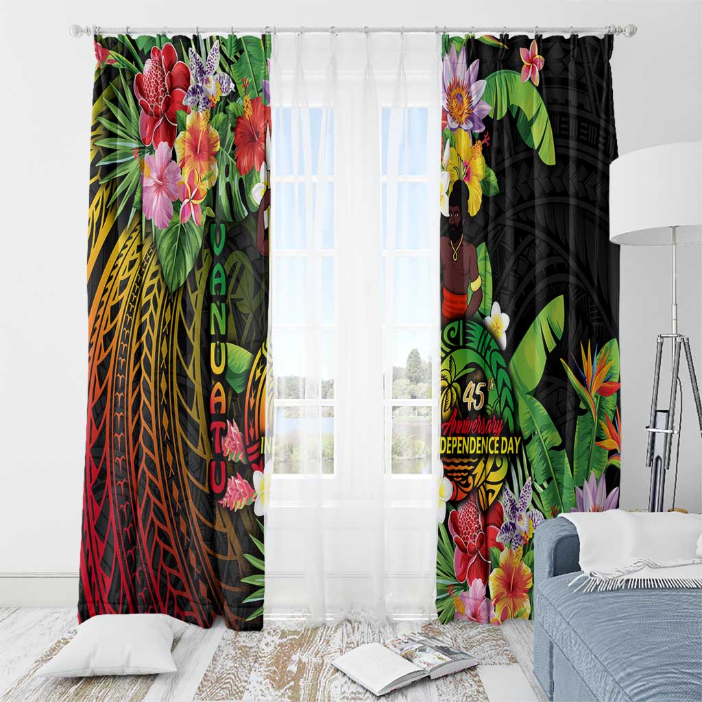 45th Anniversary of Freedom Vanuatu Window Curtain Island Pride Cultural Power Pacific Unity