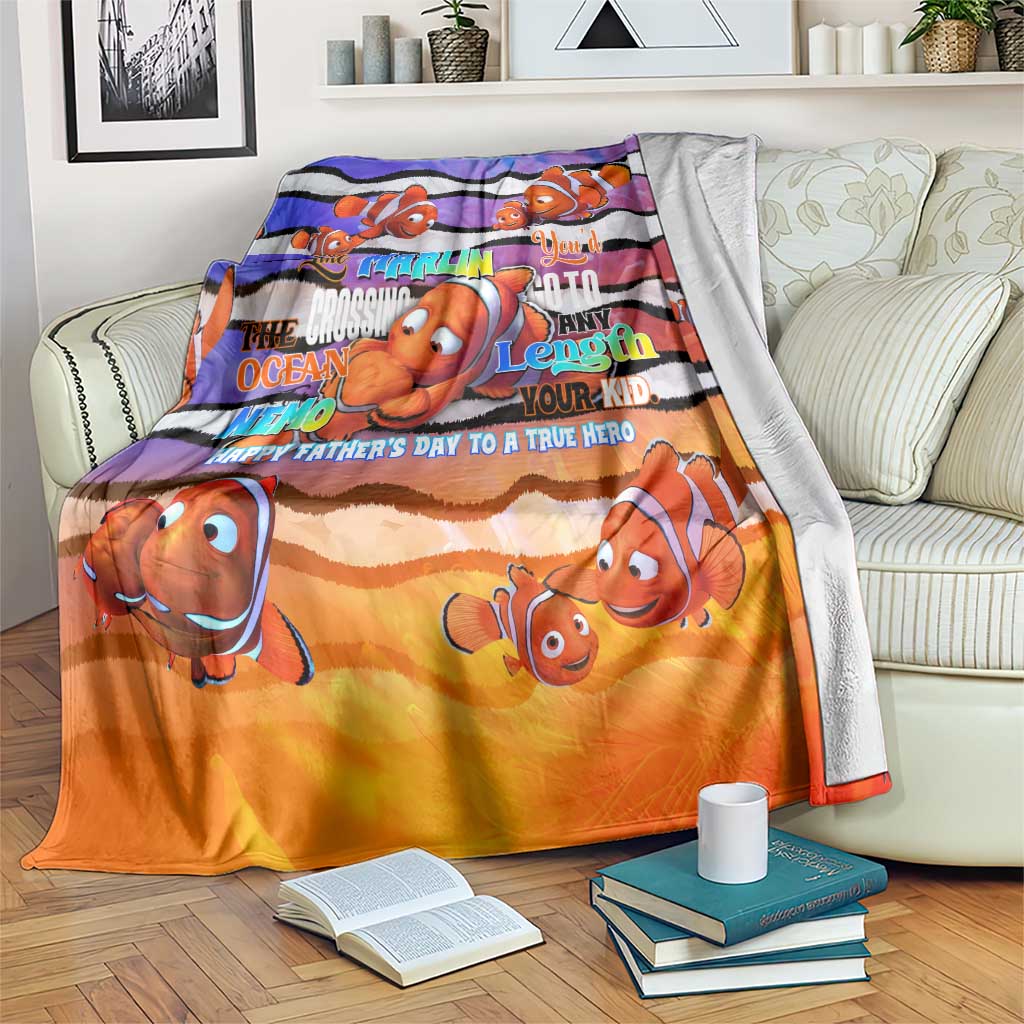 The Ocean Best Dad Blanket Like Marlin Happy Fathers Day To a True Hero DT02 Art - Polynesian Pride
