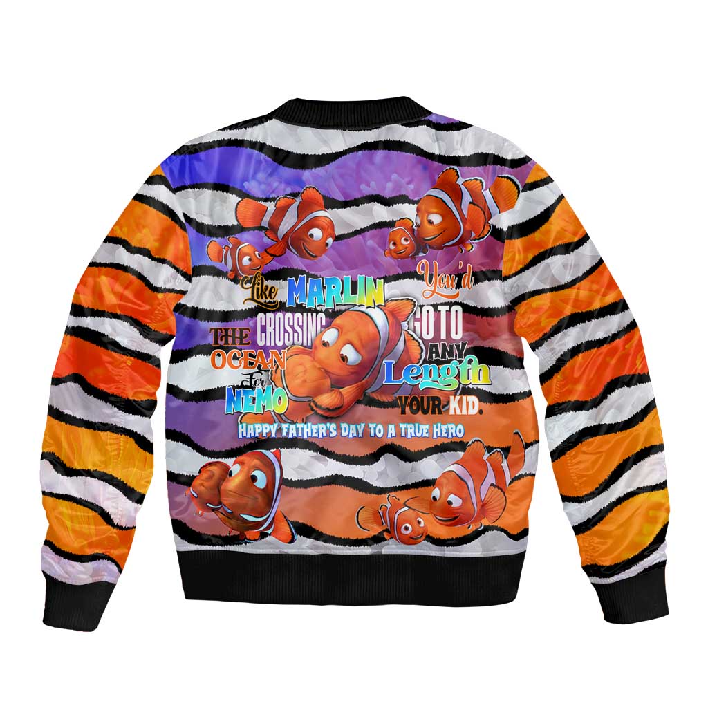 The Ocean Best Dad Bomber Jacket Like Marlin Happy Fathers Day To a True Hero - Polynesian Pride