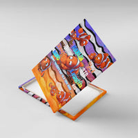 The Ocean Best Dad Canvas Wall Art Like Marlin Happy Fathers Day To a True Hero DT02 With Frame Art - Polynesian Pride