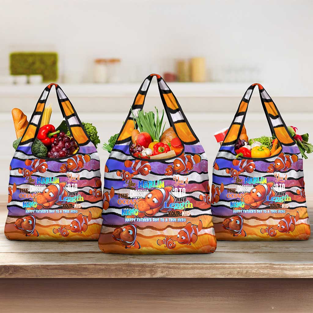 The Ocean Best Dad Grocery Bag Like Marlin Happy Fathers Day To a True Hero DT02 3-pack One Size Art - Polynesian Pride