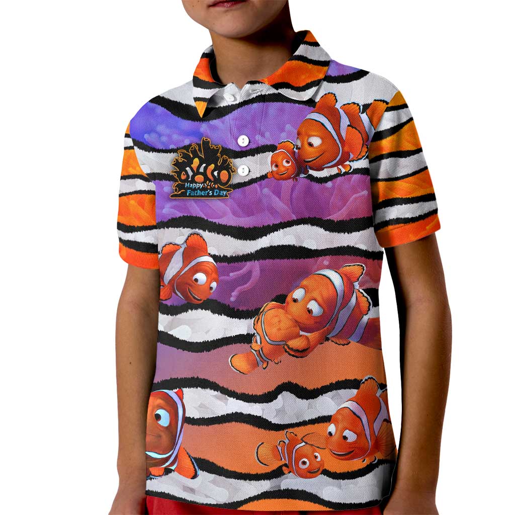 The Ocean Best Dad Kid Polo Shirt Like Marlin Happy Fathers Day To a True Hero - Polynesian Pride