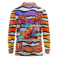 The Ocean Best Dad Long Sleeve Polo Shirt Like Marlin Happy Fathers Day To a True Hero DT02 - Polynesian Pride