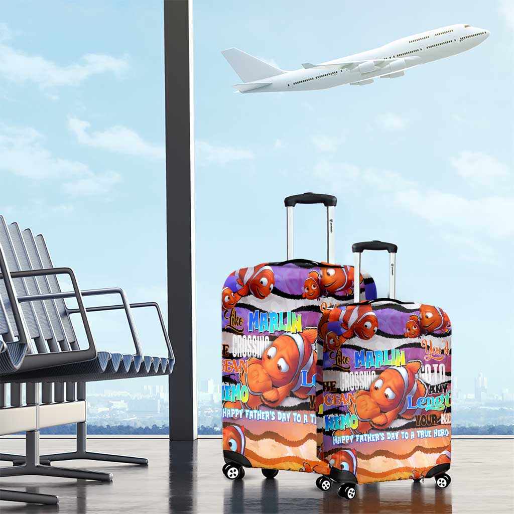 The Ocean Best Dad Luggage Cover Like Marlin Happy Fathers Day To a True Hero - Polynesian Pride