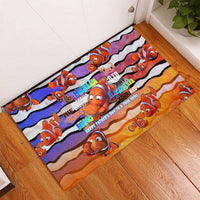 The Ocean Best Dad Rubber Doormat Like Marlin Happy Fathers Day To a True Hero DT02 - Polynesian Pride
