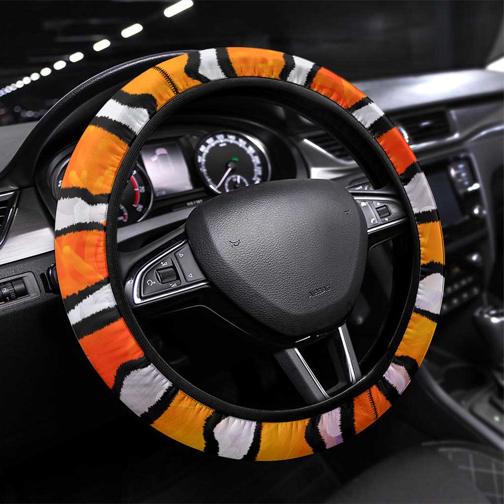 The Ocean Best Dad Steering Wheel Cover Like Marlin Happy Fathers Day To a True Hero DT02 Universal Fit Art - Polynesian Pride