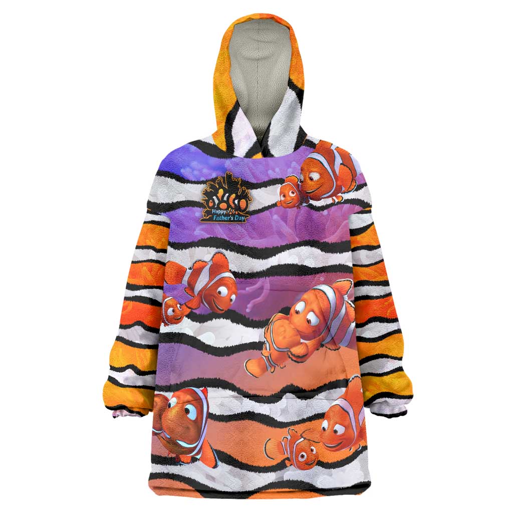 The Ocean Best Dad Wearable Blanket Hoodie Like Marlin Happy Fathers Day To a True Hero DT02 One Size Art - Polynesian Pride