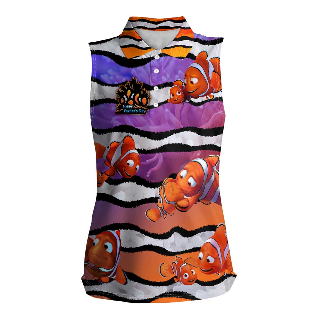 The Ocean Best Dad Women Sleeveless Polo Shirt Like Marlin Happy Fathers Day To a True Hero - Polynesian Pride