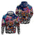 Personalized Kiwi New Zealand Rugby Hoodie Kiwis Mascot Tropical Pattern