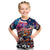 Personalized Kiwi New Zealand Rugby Kid T Shirt Kiwis Mascot Tropical Pattern