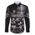 Personalized All Black Brothers Rugby Family Matching Long Sleeve Bodycon Dress and Hawaiian Shirt New Zealand Maori Haka