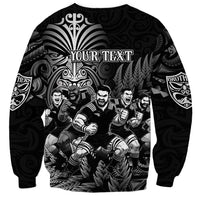 Personalized All Black Brothers Rugby Sweatshirt New Zealand Maori Haka