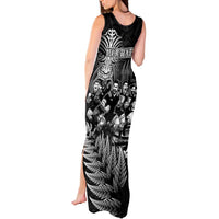 Personalized All Black Brothers Rugby Tank Maxi Dress New Zealand Maori Haka