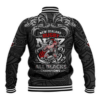 All Black NZL Rugby Champions Baseball Jacket Maori Warrior
