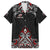 All Black NZL Rugby Champions Family Matching Long Sleeve Bodycon Dress and Hawaiian Shirt Maori Warrior