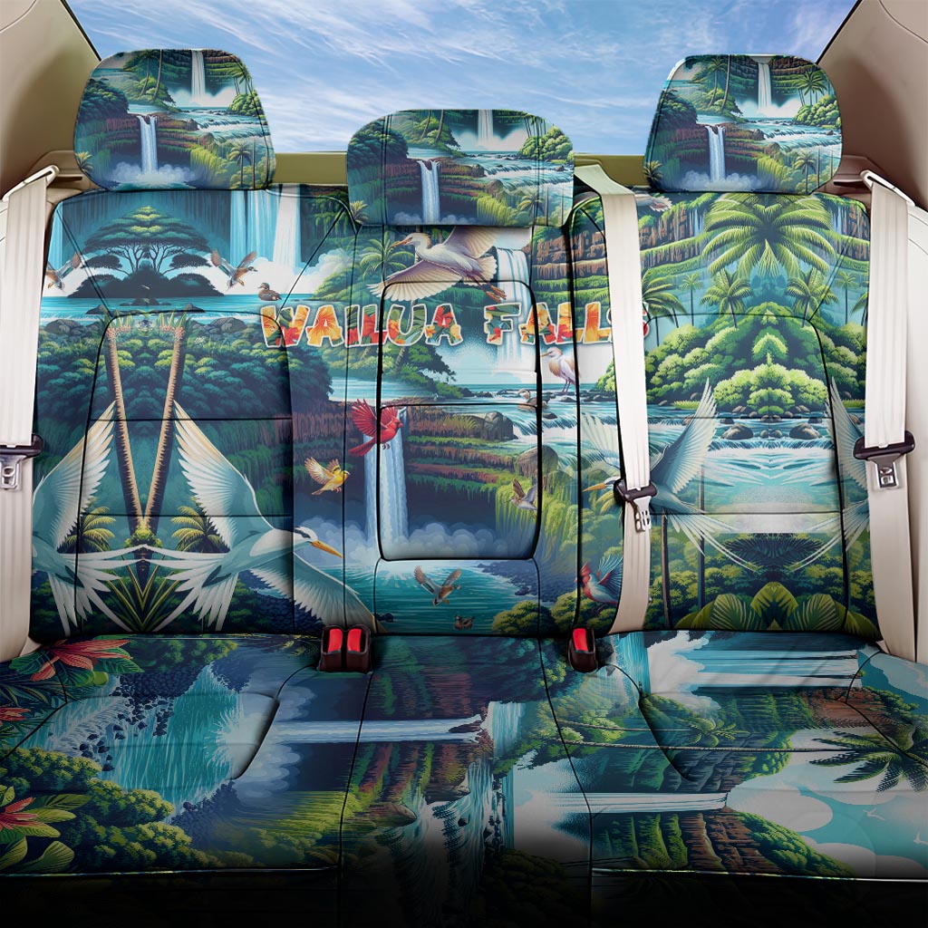 Wailua Falls Hawaii Back Car Seat Cover Kauai Natural Beauty