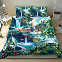 Wailua Falls Hawaii Bedding Set Kauai Natural Beauty DT02 - Polynesian Pride