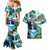 Wailua Falls Hawaii Couples Matching Mermaid Dress and Hawaiian Shirt Kauai Natural Beauty