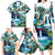 Wailua Falls Hawaii Family Matching Long Sleeve Bodycon Dress and Hawaiian Shirt Kauai Natural Beauty