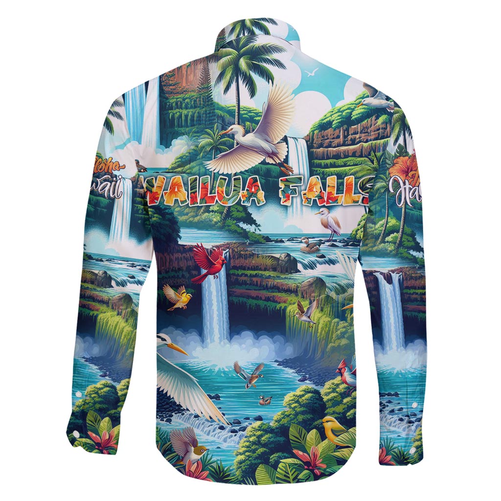 Wailua Falls Hawaii Family Matching Off Shoulder Short Dress and Hawaiian Shirt Kauai Natural Beauty DT02 - Polynesian Pride